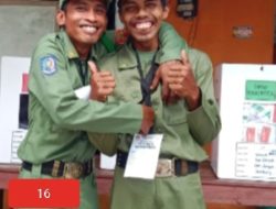 TPS 11 Dusun Gandusari Siswa Bangun Melaksanakan Pencoblosan Pileg dan Capres