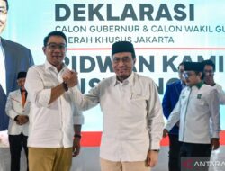Ridwan Kamil-Suswono Resmi di usung 12 Parpol untuk maju Pilkada Jakarta 2024