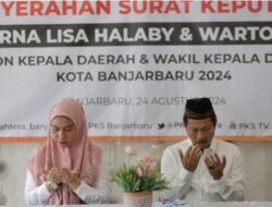 PKS Resmi Usung Erna Lisa Halaby dan Wartono sebagai Paslon Wali Kota Banjarbaru di Pilkada 2024