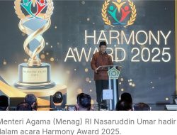 Harmony Award 2025, Kemenag Apresiasi FKUB dan Pemda Terbaik Jaga Kerukunan di Era Prabowo